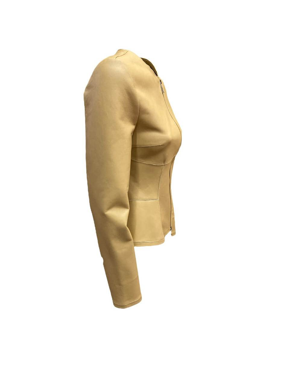 Giacca in pelle Desa 1972 con zip