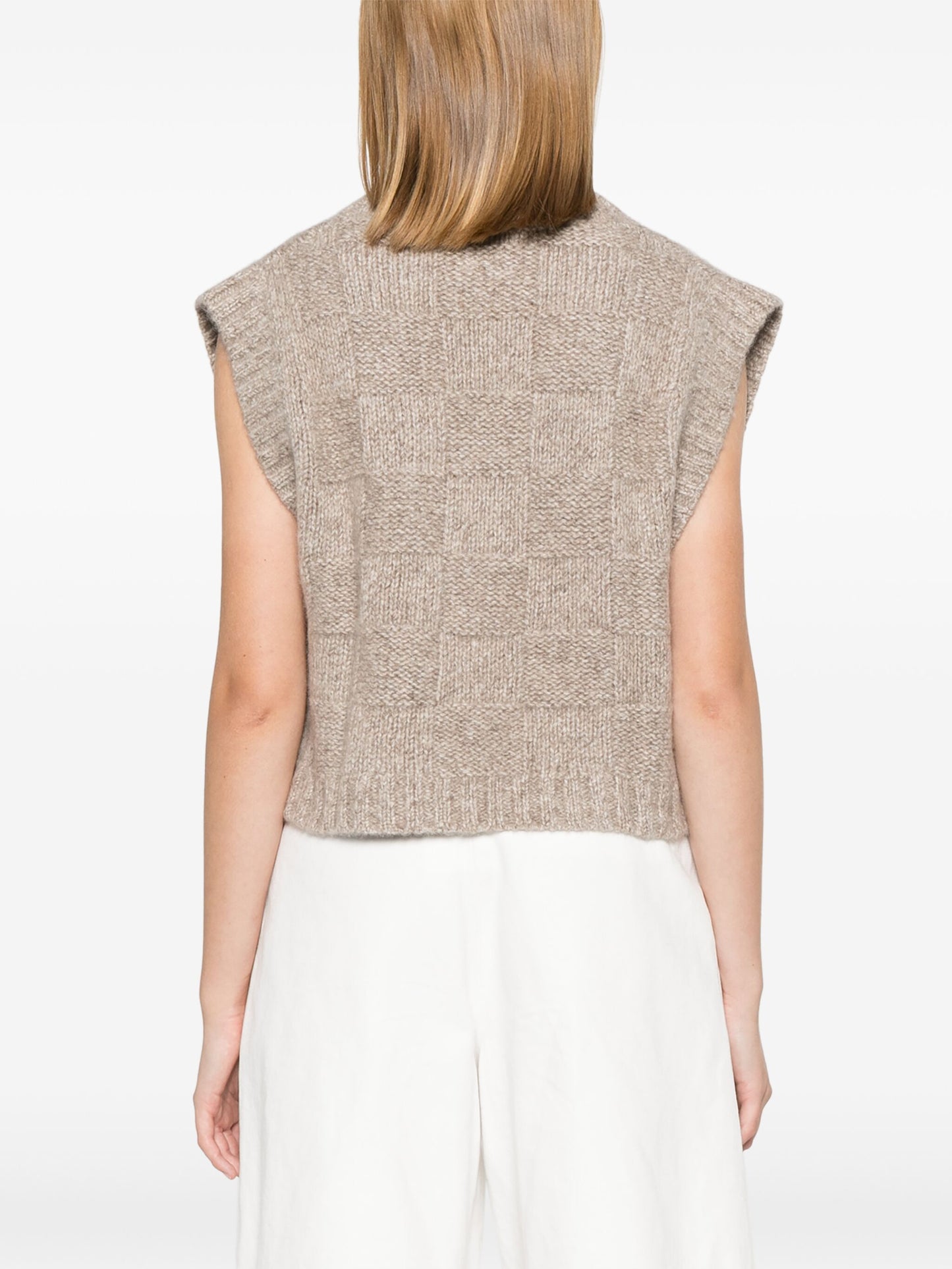Gilet cashmere noce