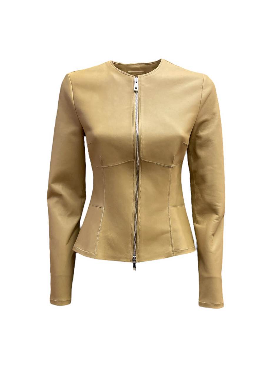 Giacca in pelle Desa 1972 con zip