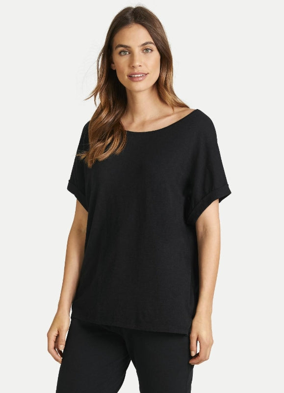 T-shirt boxy black