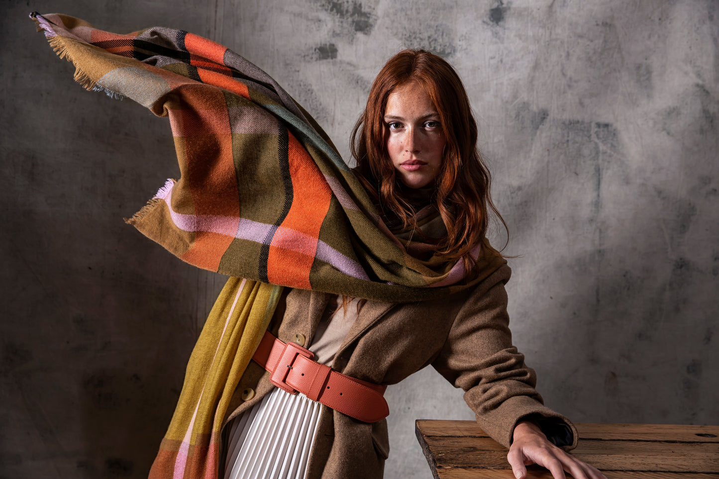 SCIARPA ISADORA BEIGE