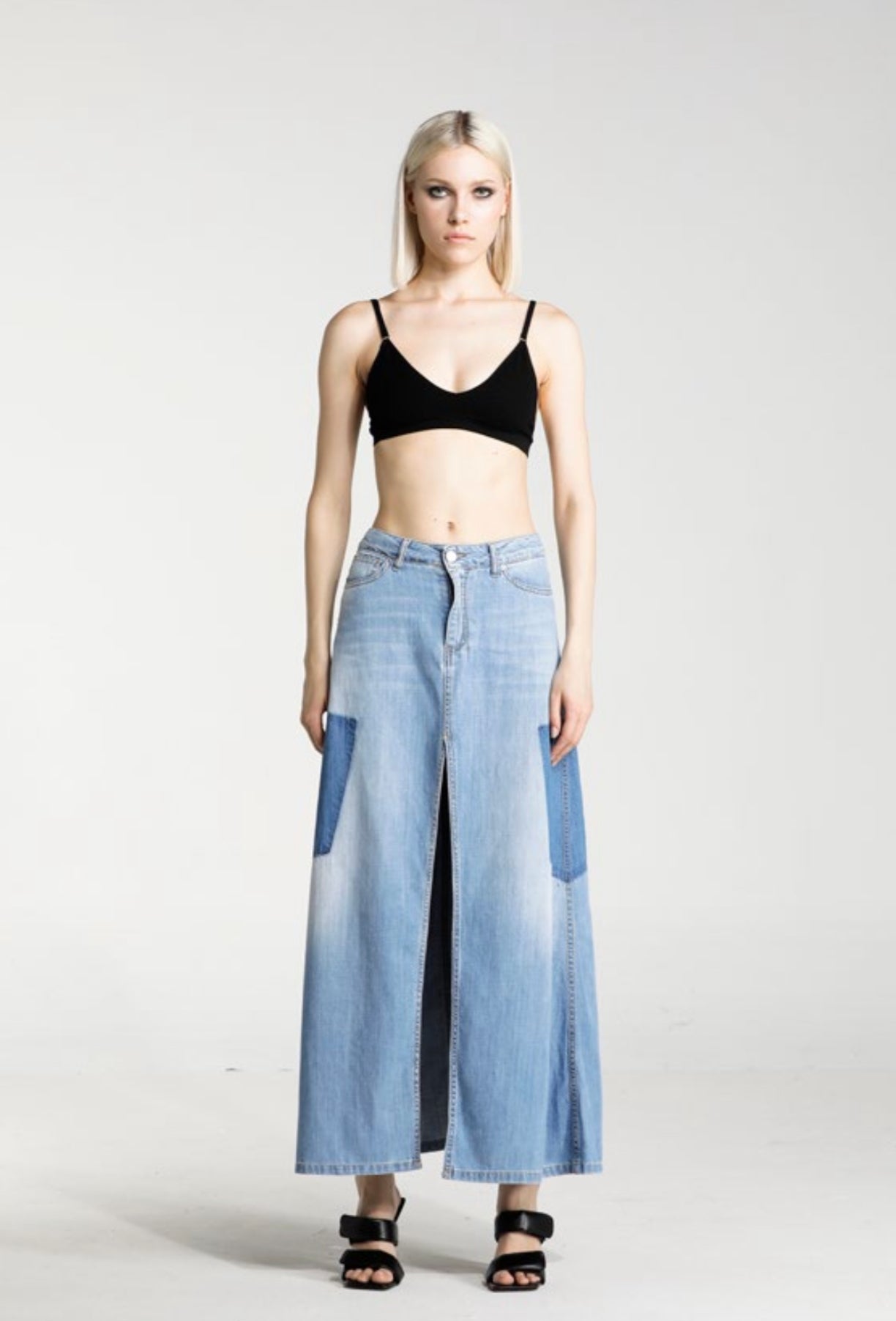 Gonna con spacco ella noir'n blue