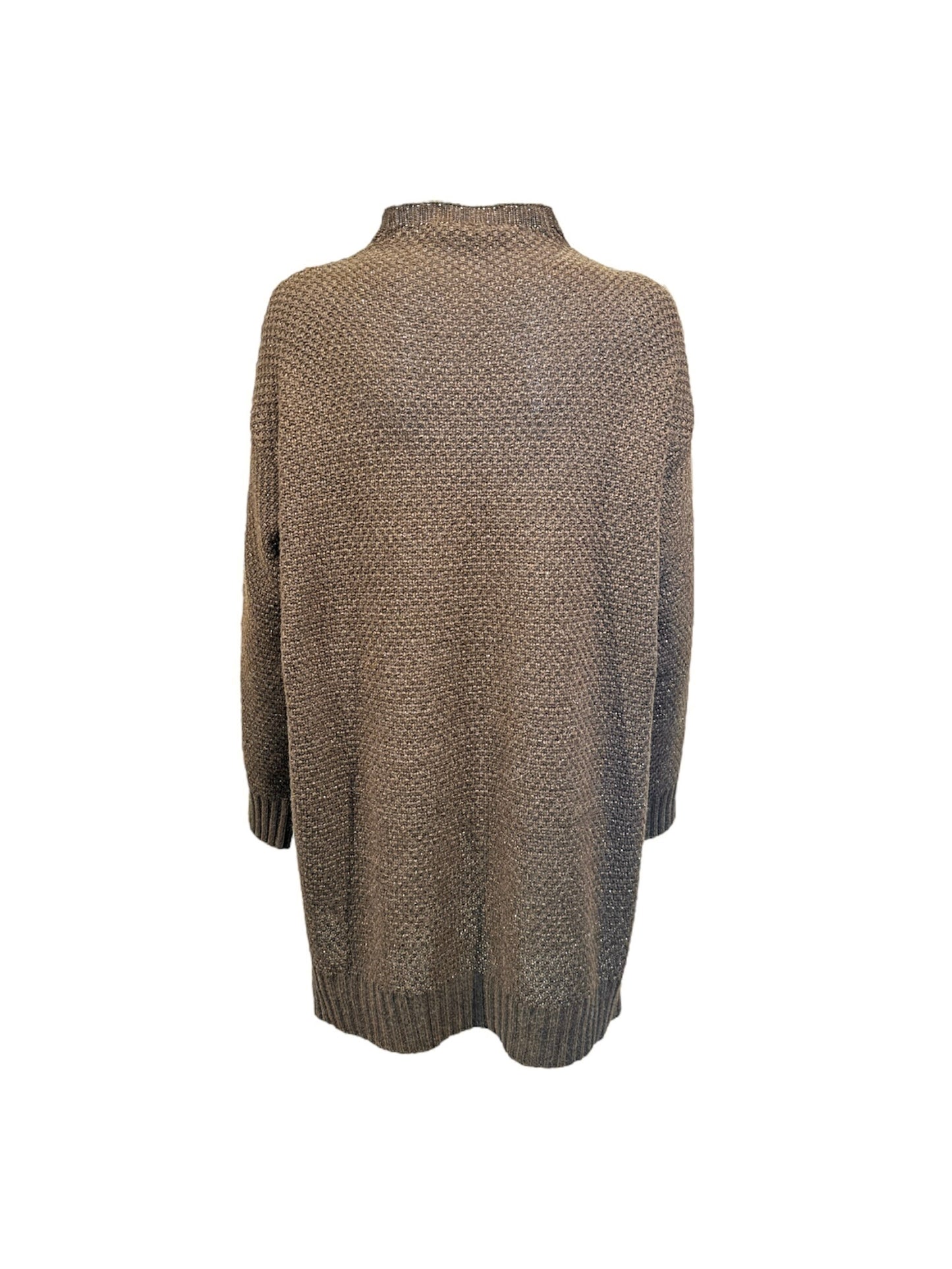 MAXI MAGLIA LUREX CACAO