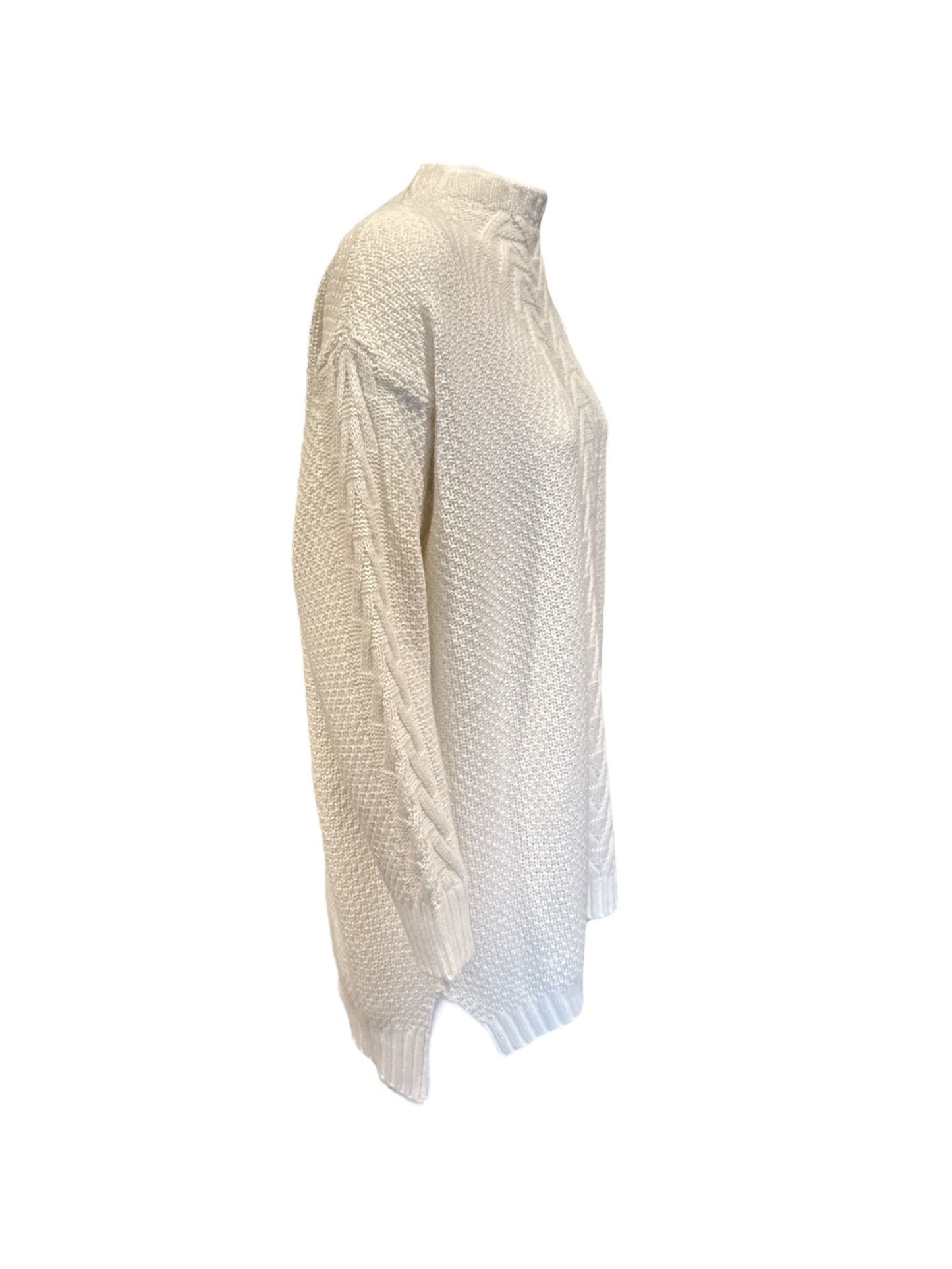 Maxi maglia Panicale lurex bianca