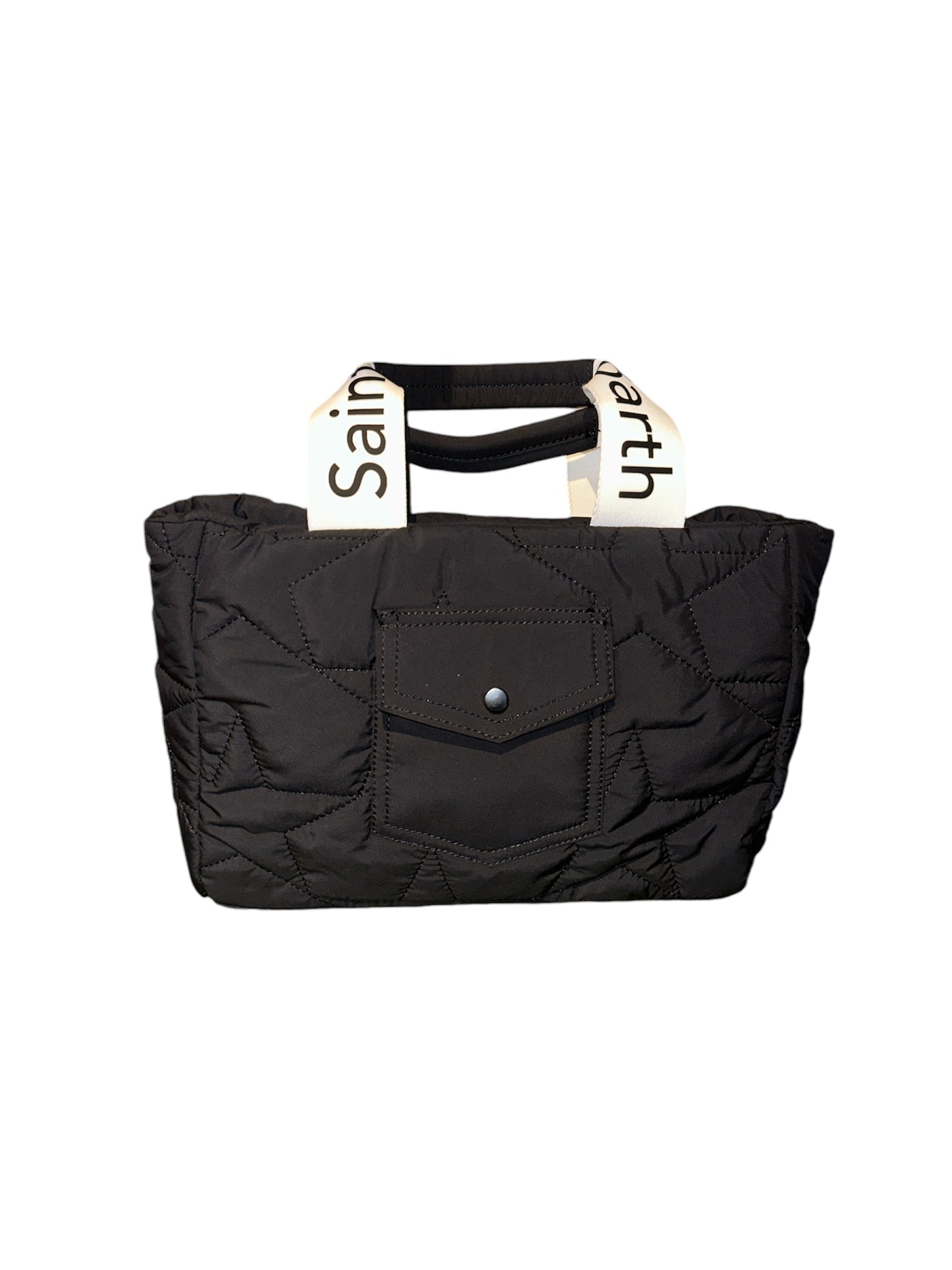 Puffer bag black stars