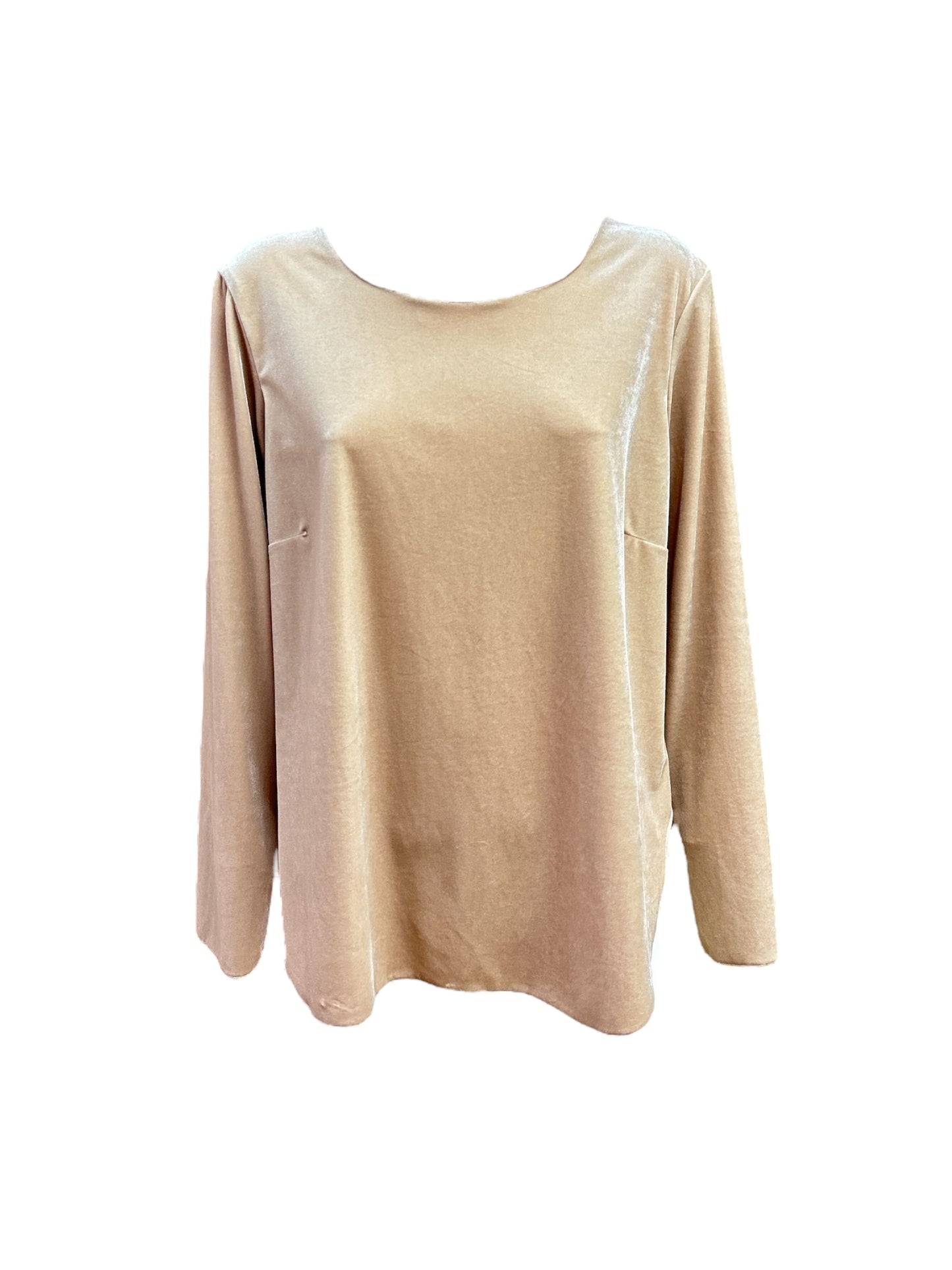 Blusa velvet champagne