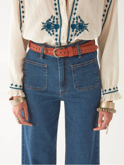 Cintura Devendra Belt in marrone cuoio