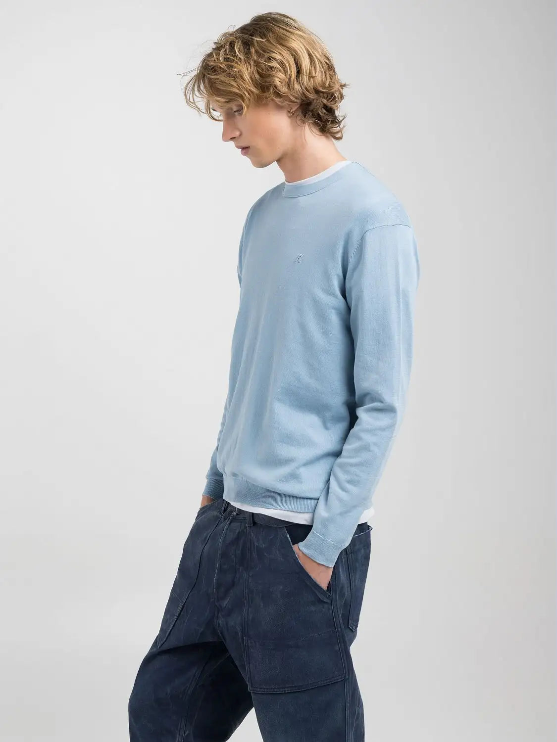 Maglia girocollo cielo Replay