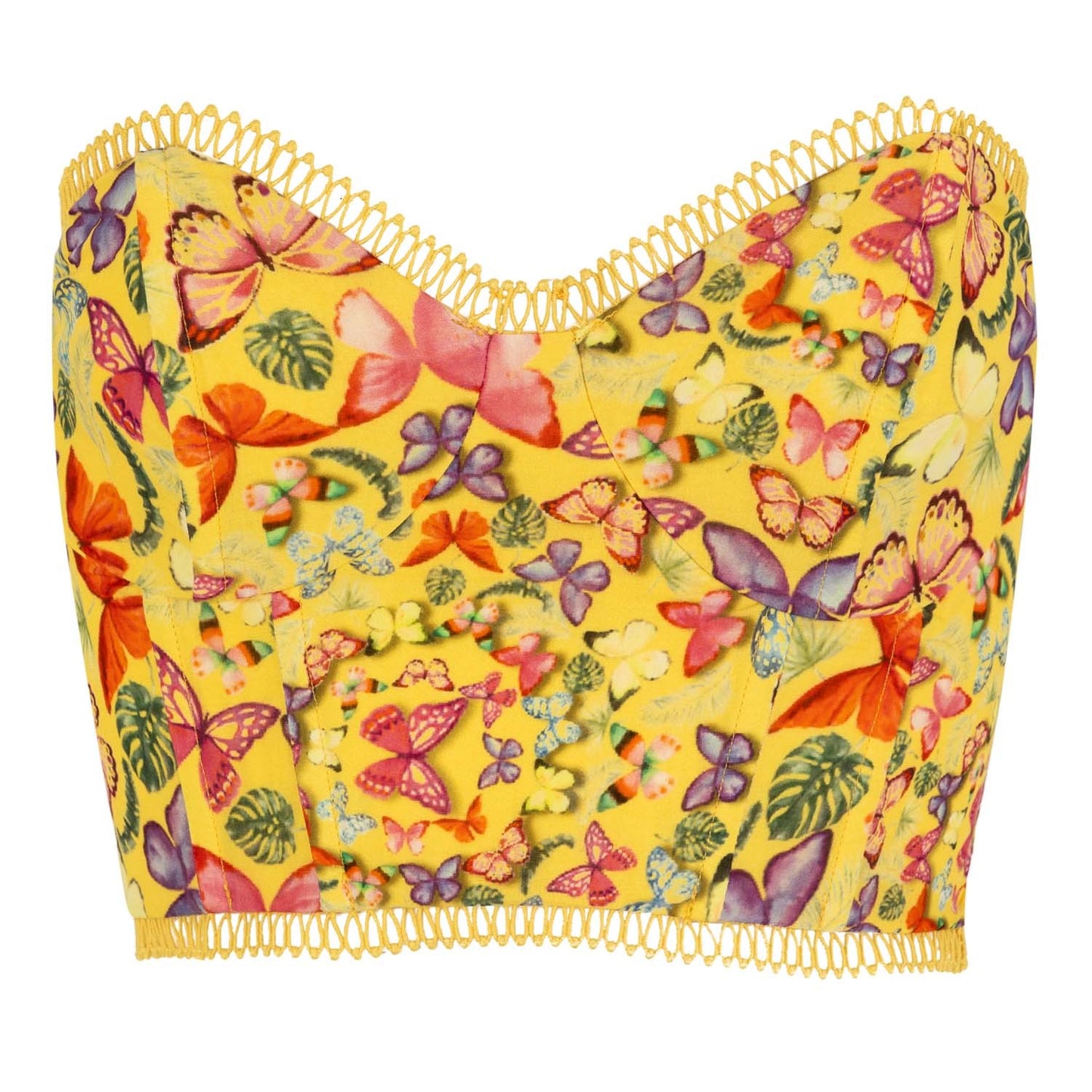 Bustier Charo Ruiz con farfalle