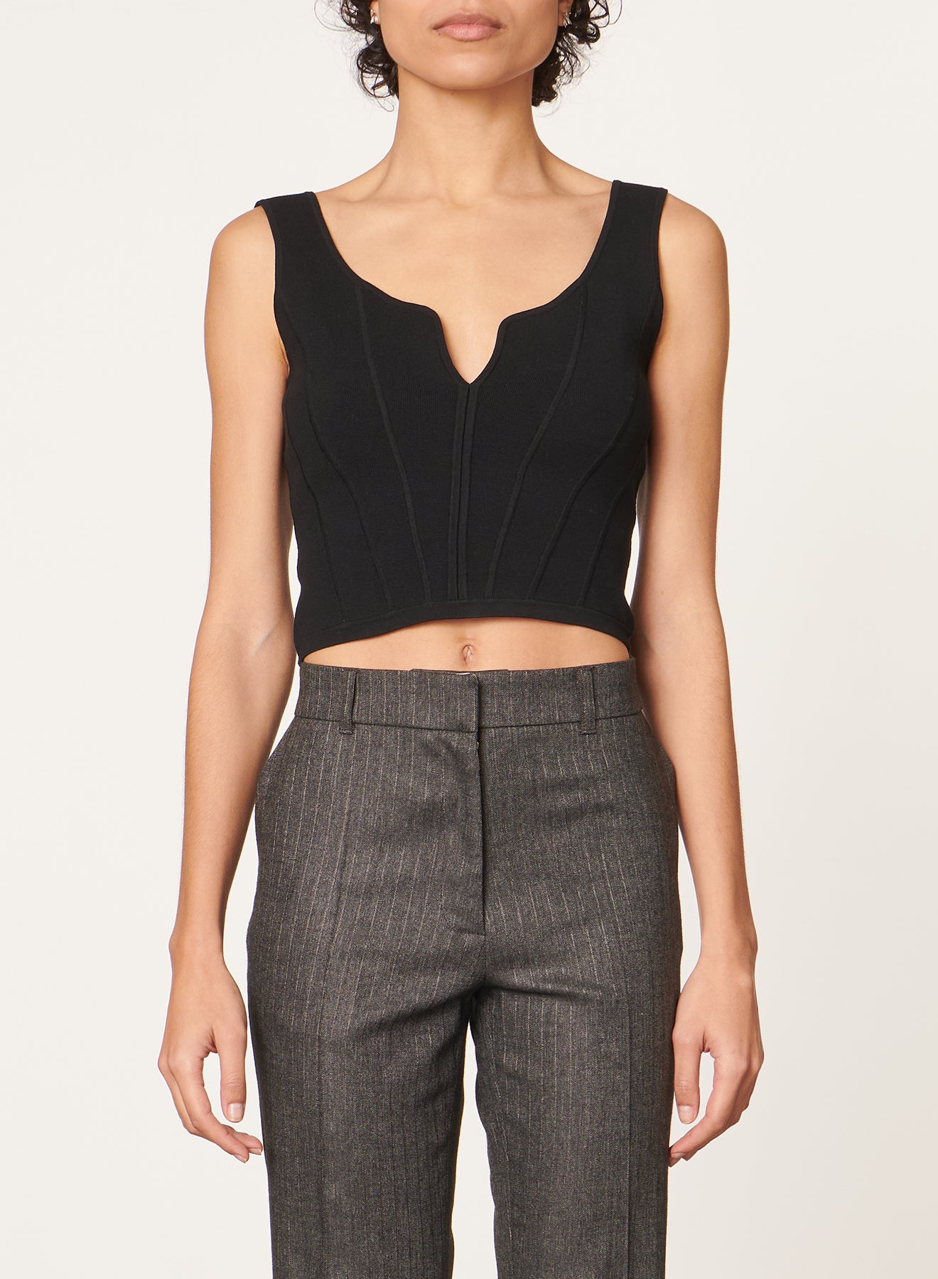 Top delfina nero