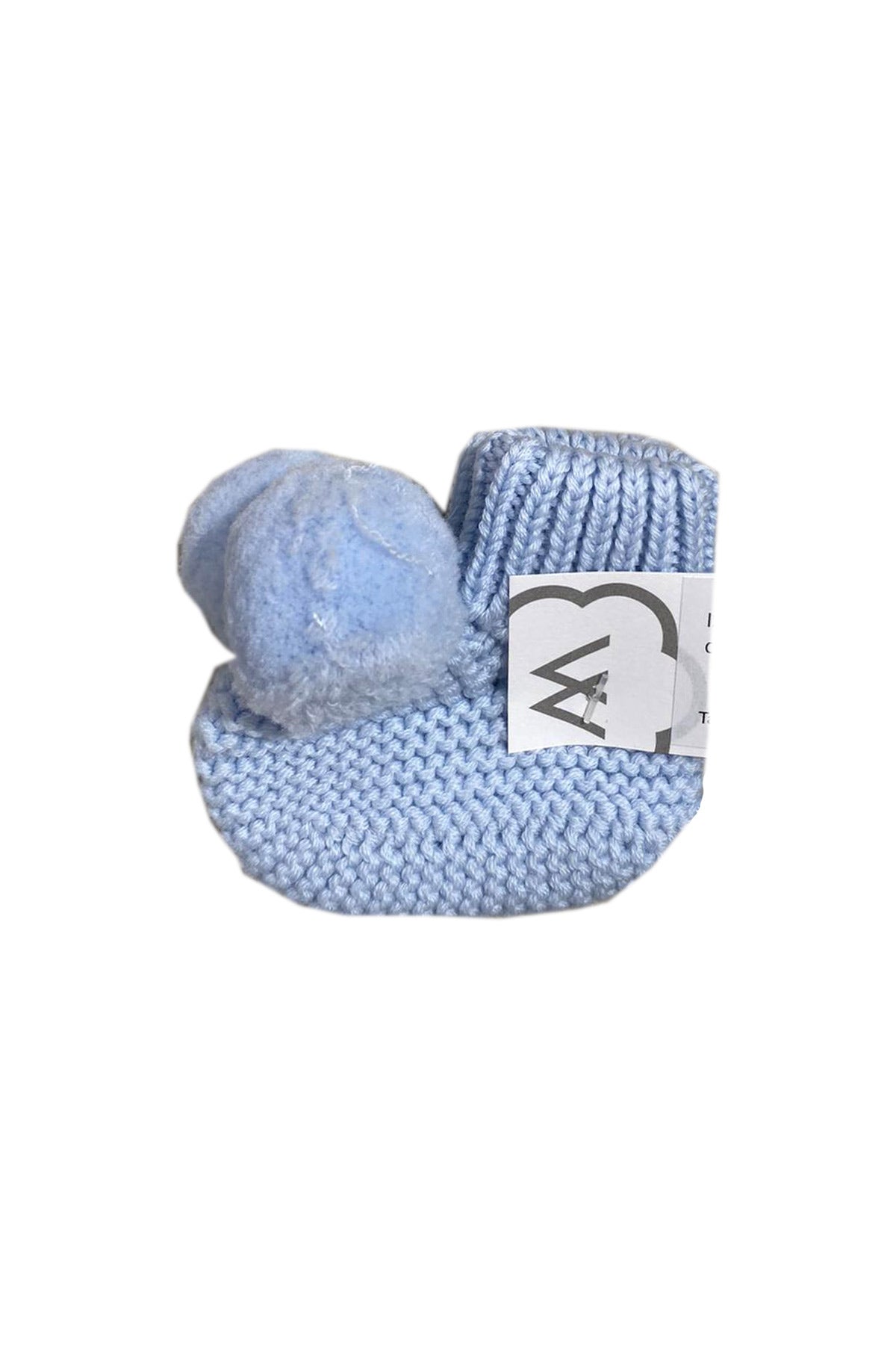 CALZINO CON RISVOLTO POMPOM