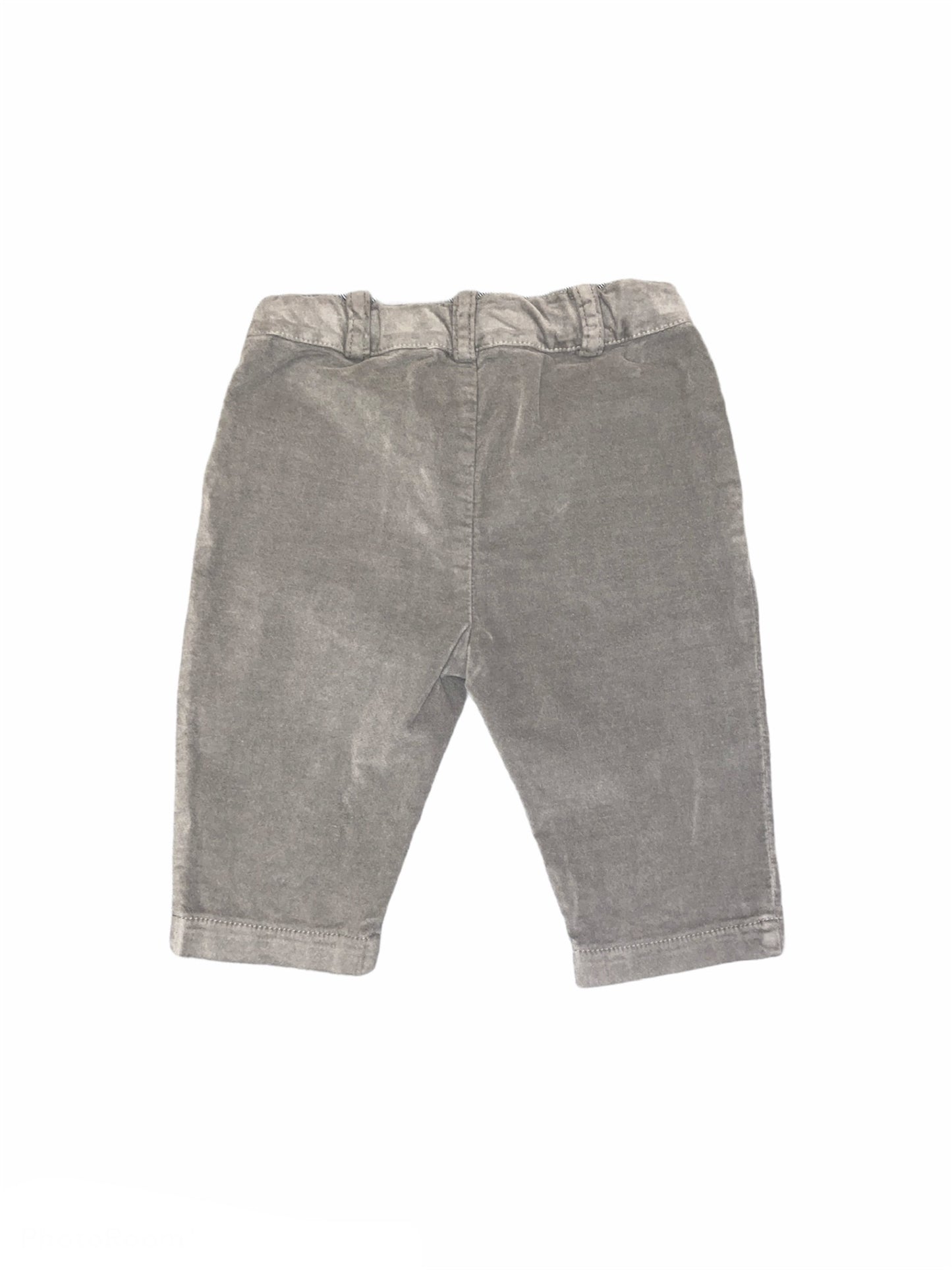 PANTALONE VELLUTO GRIGIO