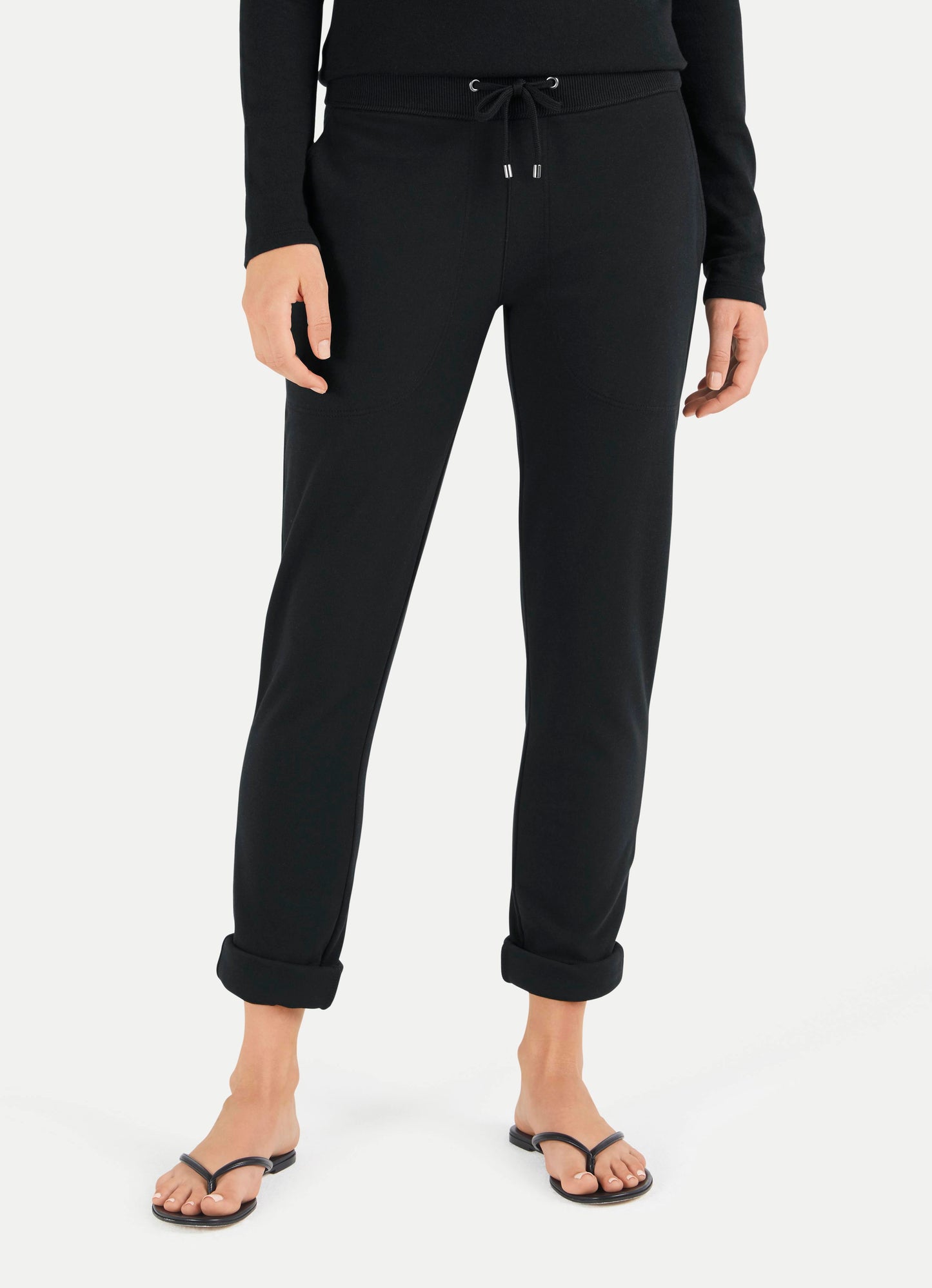 Pantaloni Juvia di tuta in nero