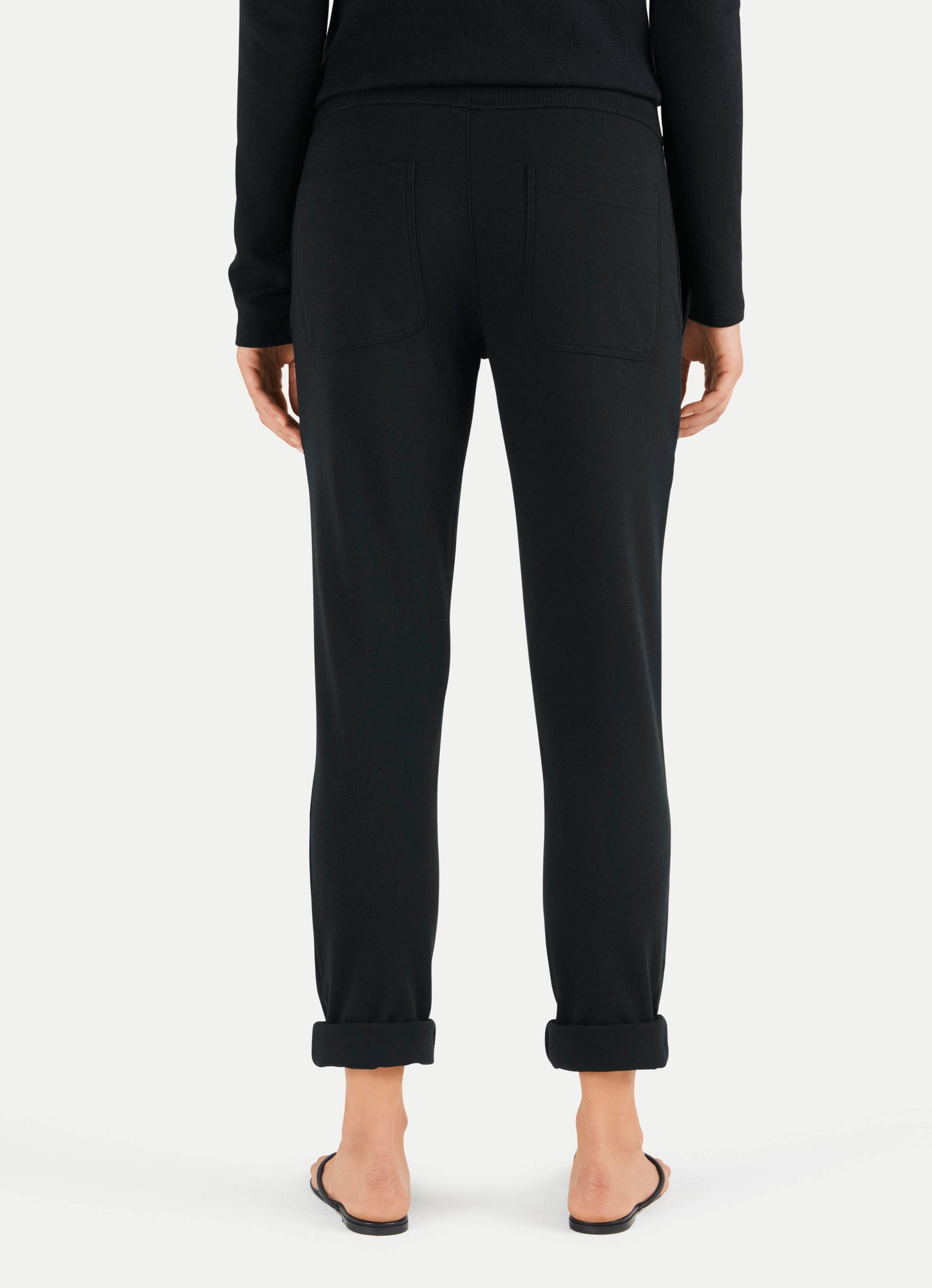 Pantaloni Juvia di tuta in nero