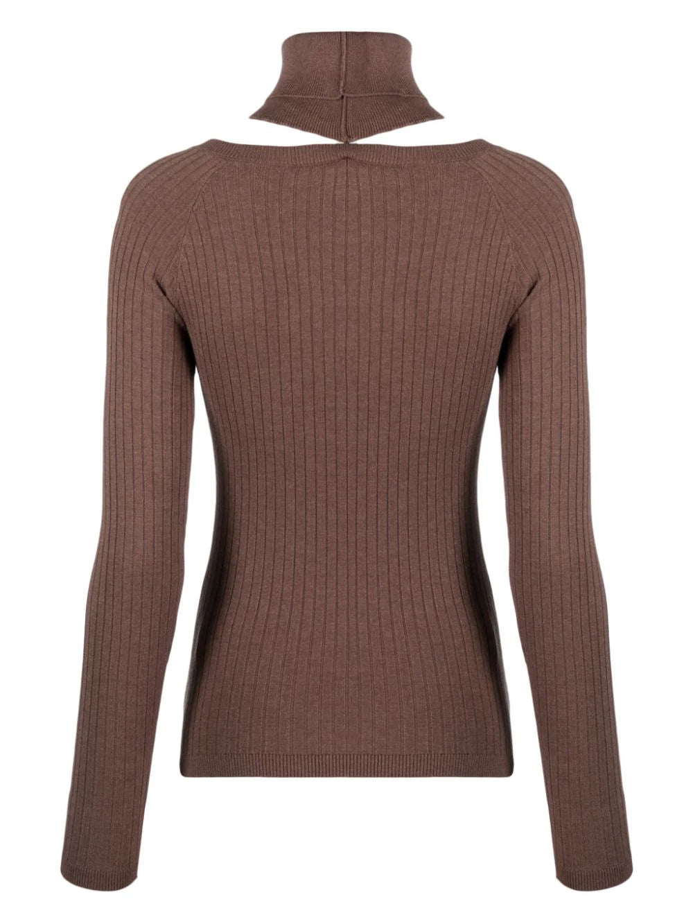 Maglione cut-out cacao