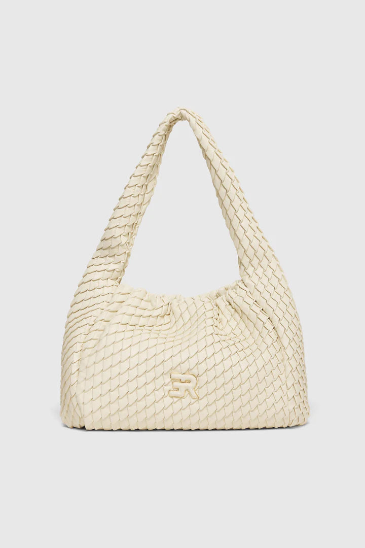 Borsa Ermanno Firenze avorio big plissettata