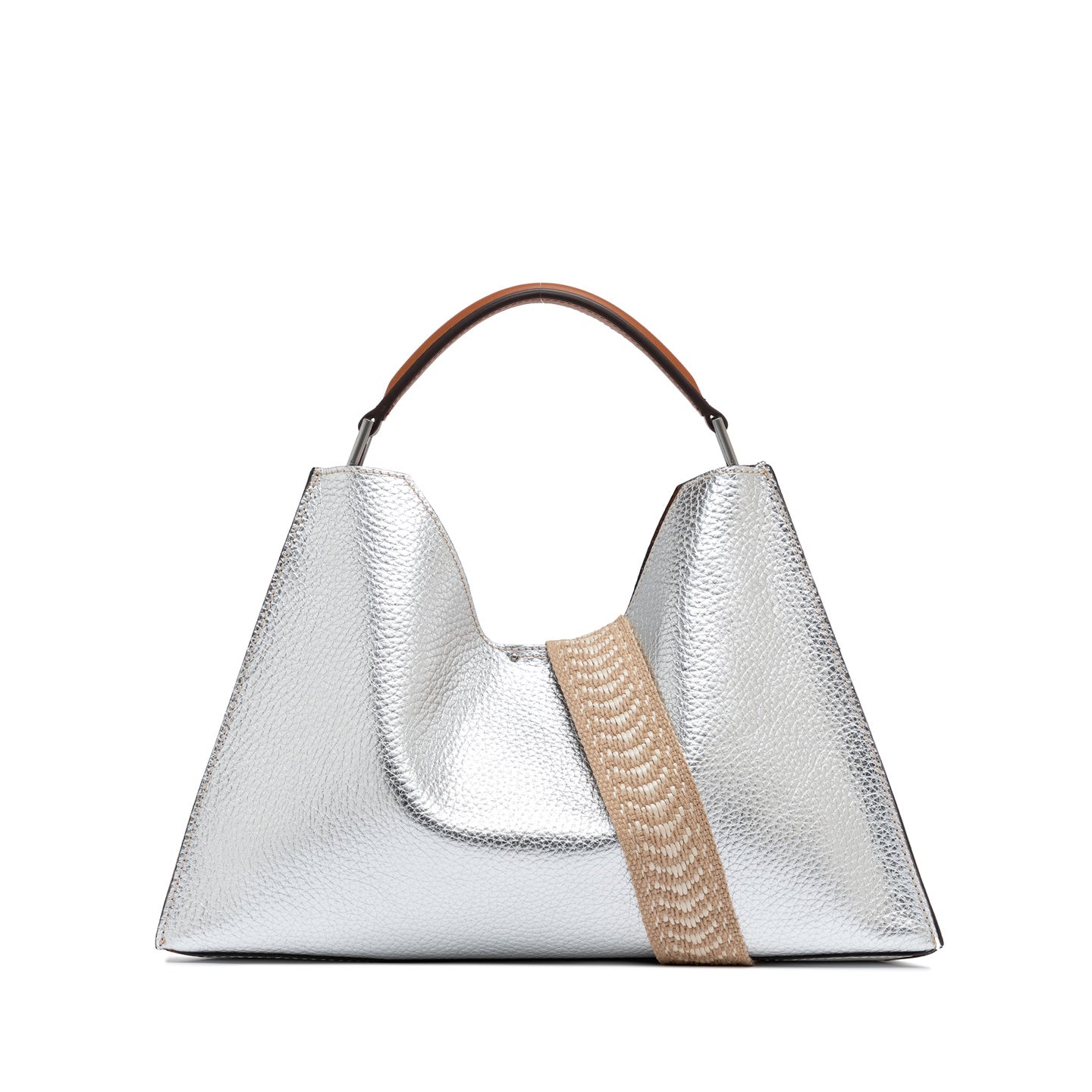 Borsa in pelle Gianni Chiarini silver