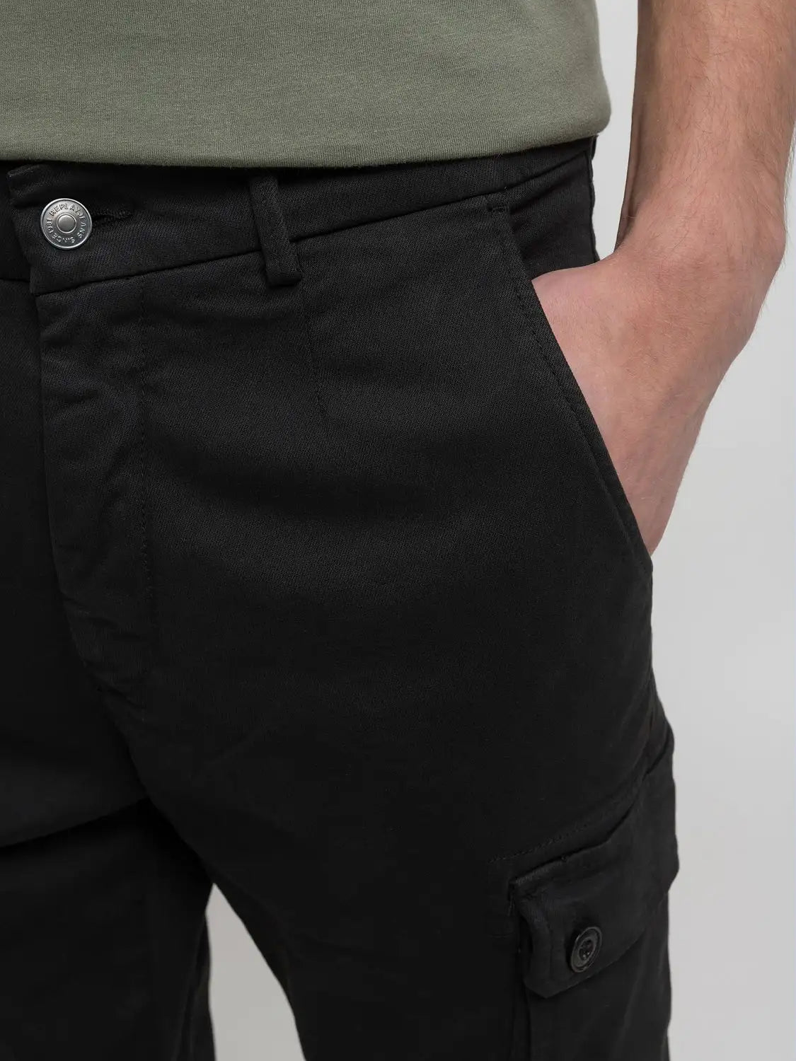 Pantalone Replay Cargo slim fit Black