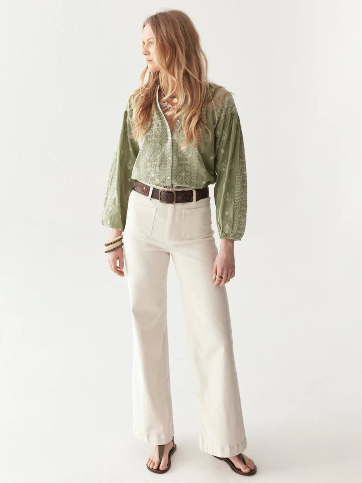 Camicia Stephanie verde di Maison Hotel