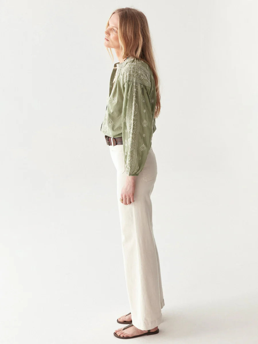 Camicia Stephanie verde di Maison Hotel