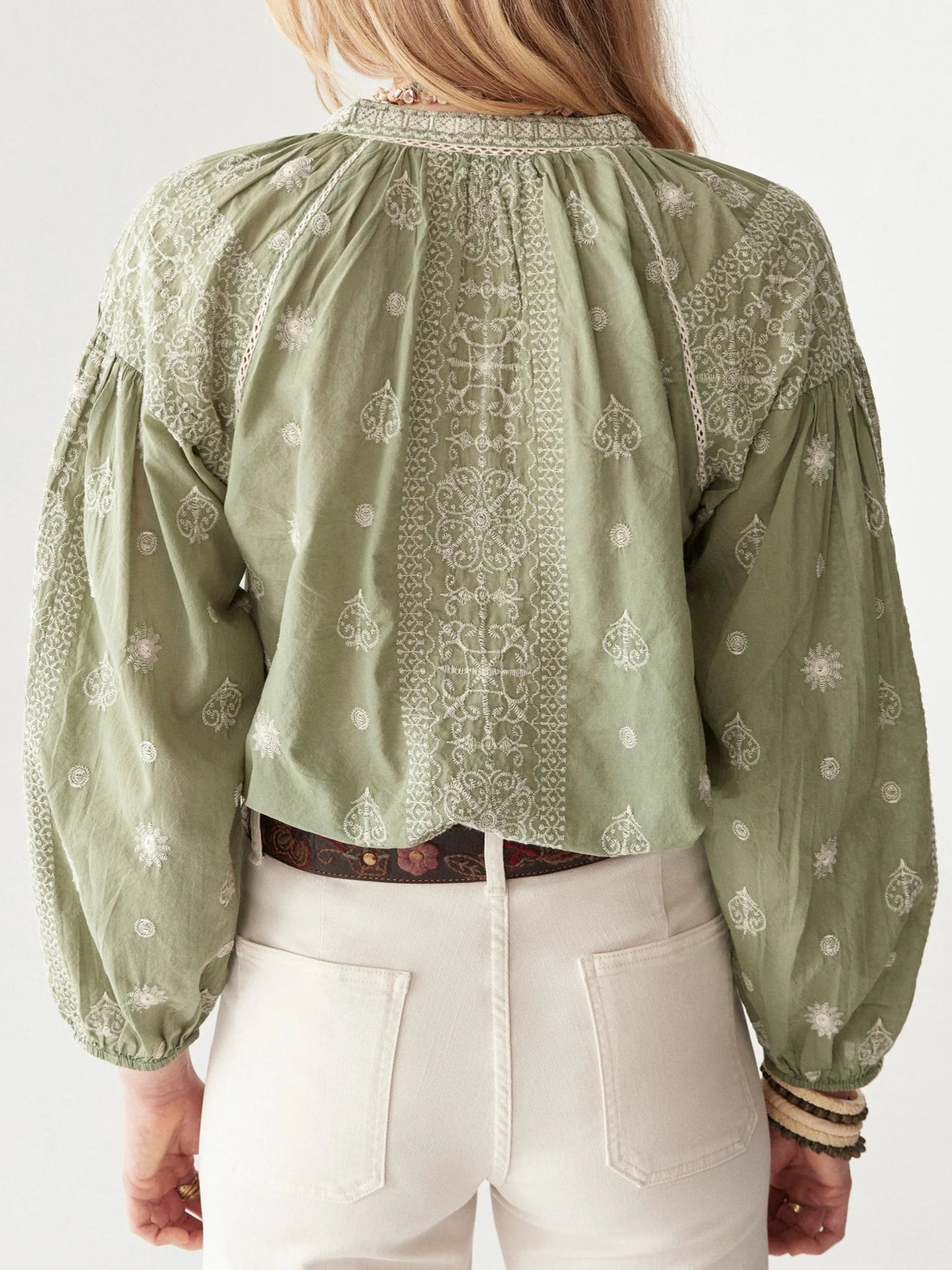 Camicia Stephanie verde di Maison Hotel