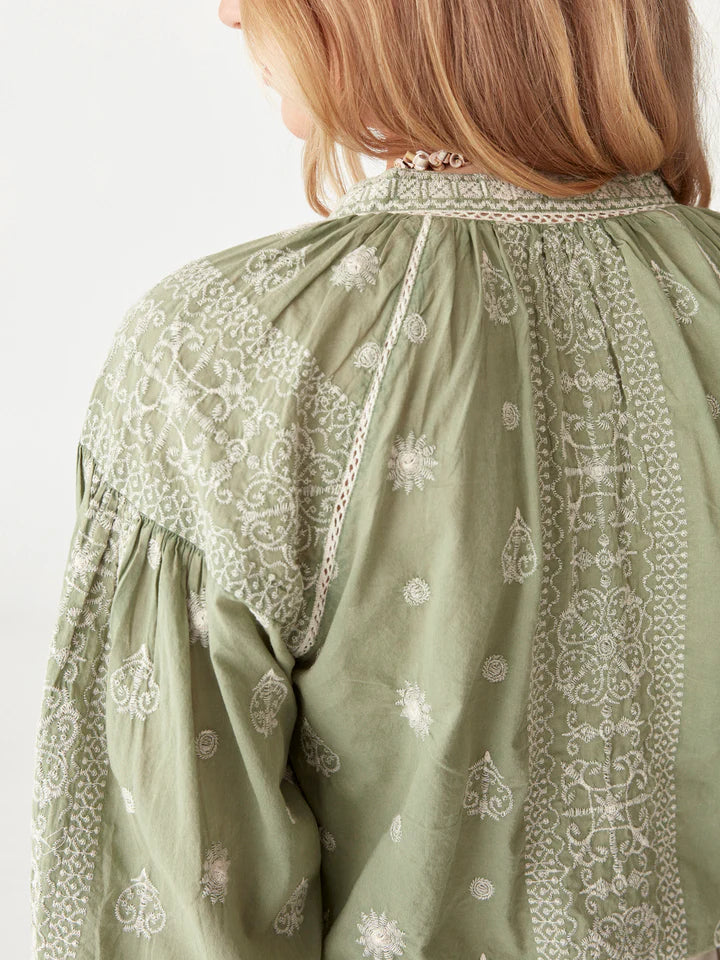 Camicia Stephanie verde di Maison Hotel