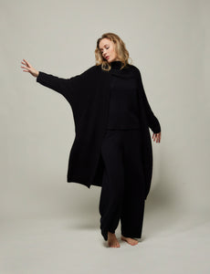 CAPPOTTO MAGLIA CASHMERE BLACK