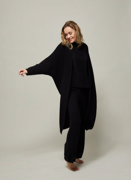 CAPPOTTO MAGLIA CASHMERE BLACK