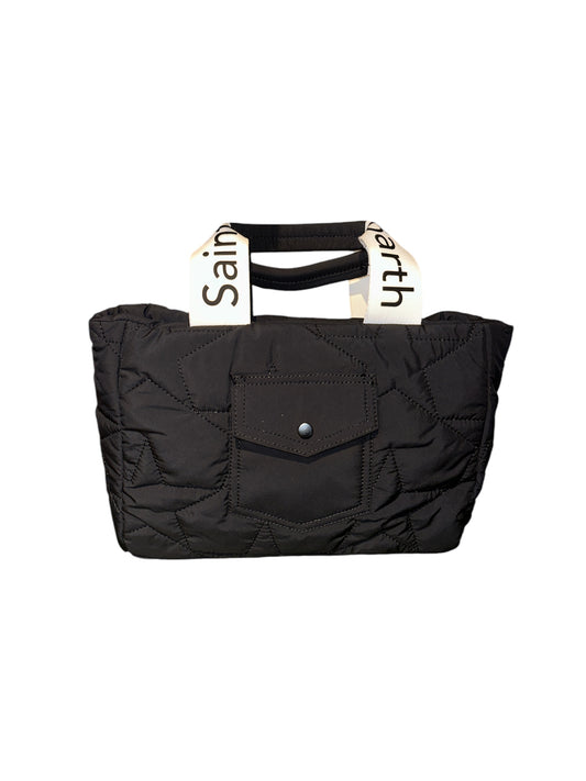 Puffer bag black stars