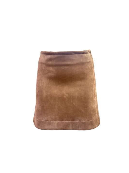 Gonna eco-suede cuoio