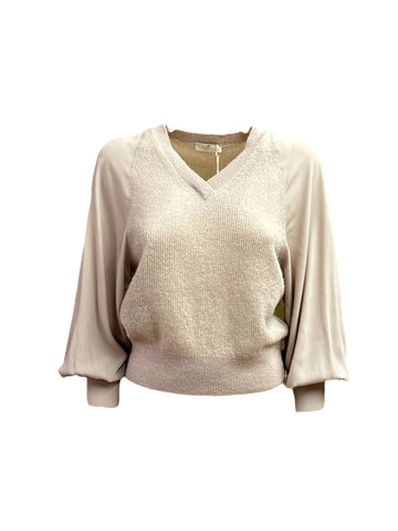 MAGLIA LUREX CHAMPAGNE