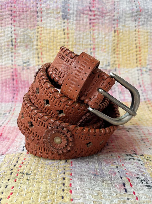 Cintura Devendra Belt in marrone cuoio
