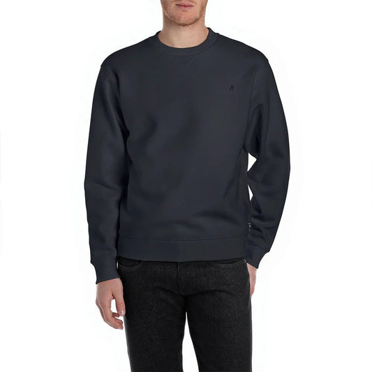 Felpa giro blu basic Replay