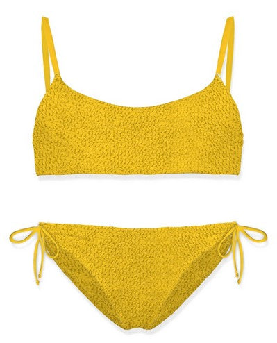 Costume Bikini Crinkle Giallo MC2