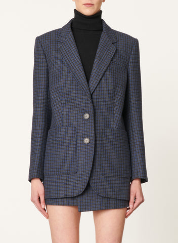 BLAZER BRADLEY QUADRETTI BLU