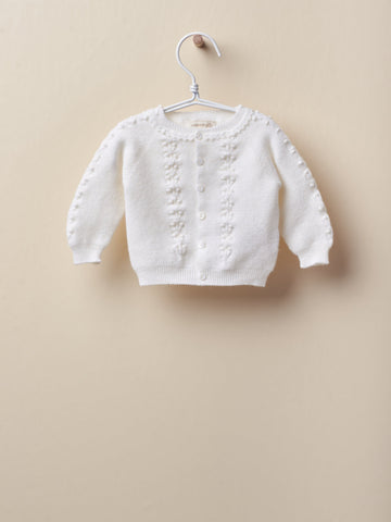 CARDIGAN  BIANCO RICAMI