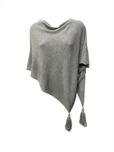 PONCHO CASHMALA GRIGIO