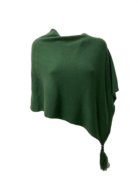 PONCHO CASHMALA VERDE BOSCO