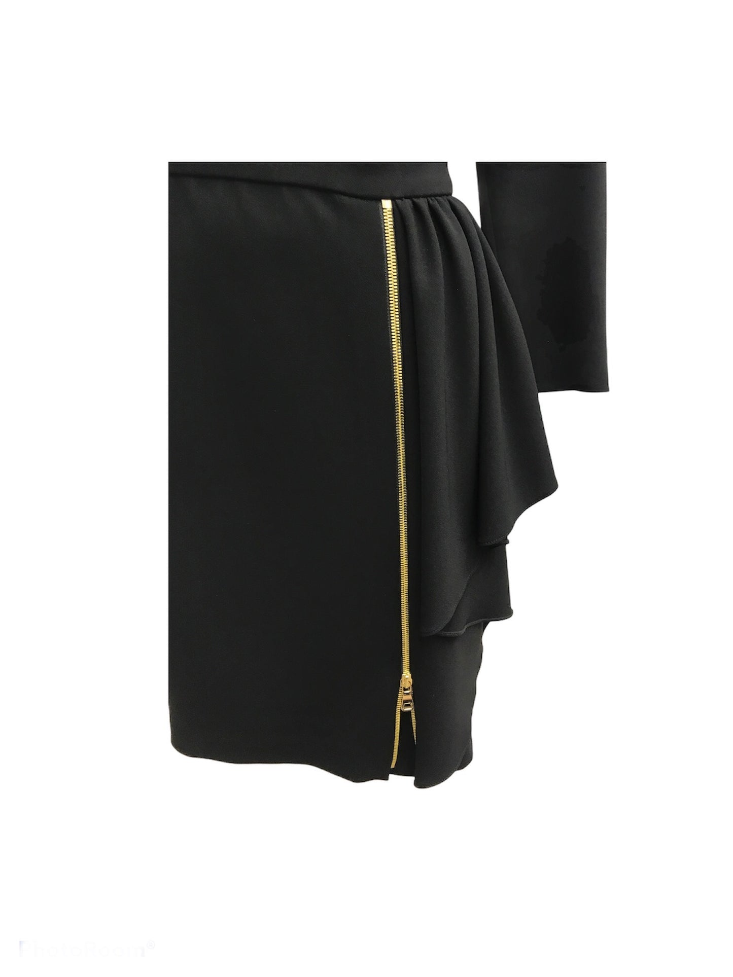 ABITO TUBINO NERO CON ZIP