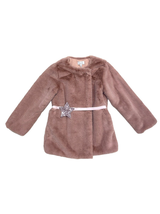 CAPPOTTO ECO PELLICCIA ROSA