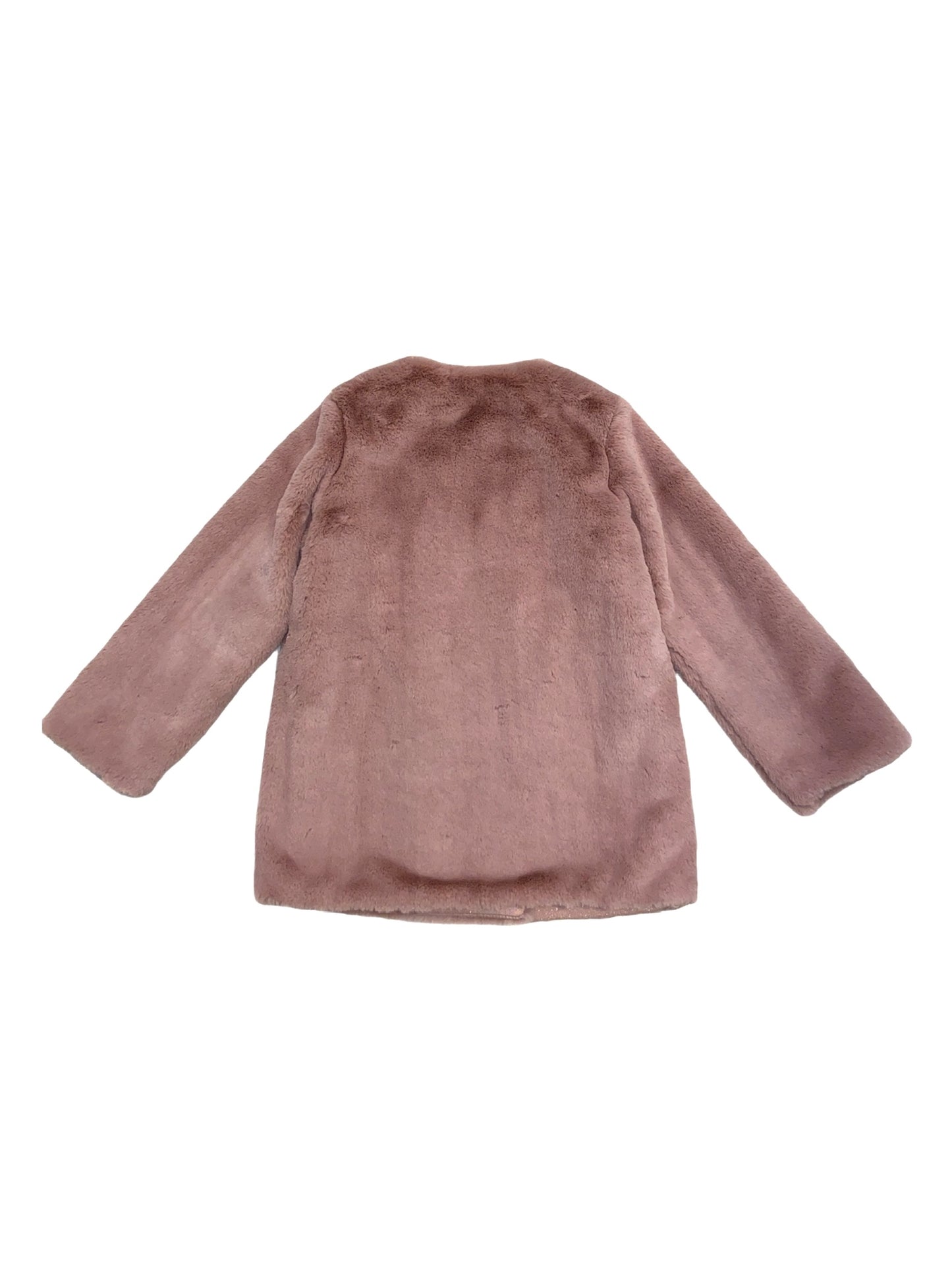 CAPPOTTO ECO PELLICCIA ROSA